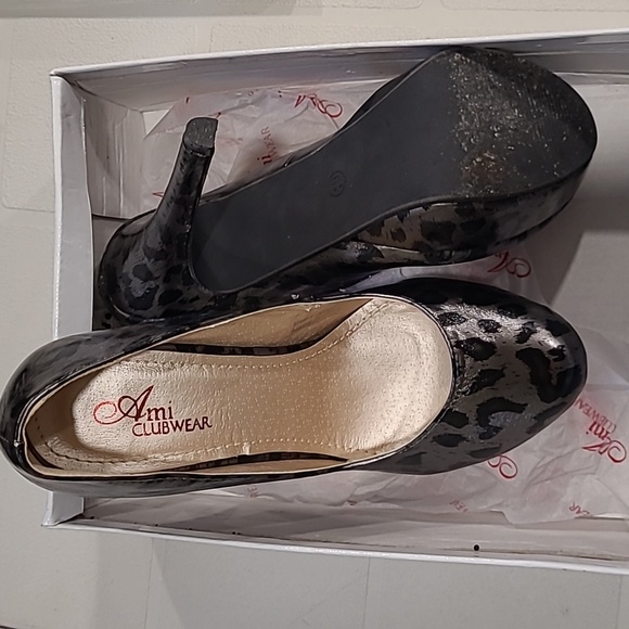 Silver animal print stillettos - Picture 1 of 5